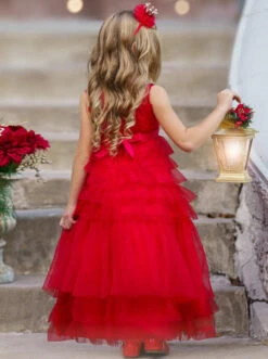 Red Carpet Realness Ruched Dress -MEO Kid Clothing Shop DSC03939