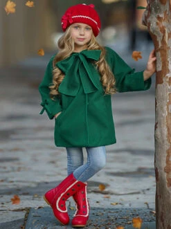 Autumn Dreams Bowed Wool Coat 16 Autumn Dreams Bowed Wool Coat -MEO Kid Clothing Shop DSC07560