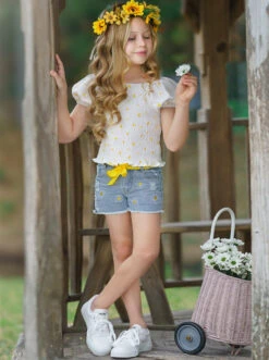 Oopsie Daisy Denim Short Set 10 Oopsie Daisy Denim Short Set -MEO Kid Clothing Shop DSC09650