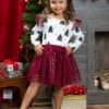 Winter Tree Sparkle Tutu Dress -MEO Kid Clothing Shop FALL12DR21CAWTB 8