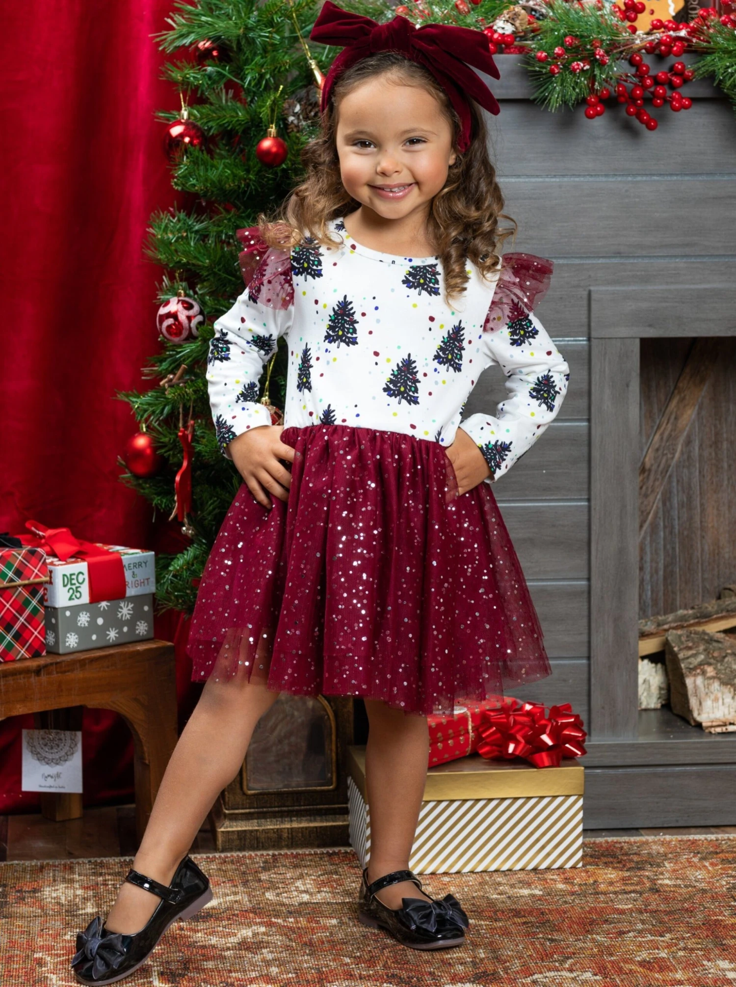 Winter Tree Sparkle Tutu Dress 3 Winter Tree Sparkle Tutu Dress