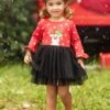 Red Nosed Reindeer Polka Dot Tutu Dress -MEO Kid Clothing Shop FALL12DR26CARRB 16