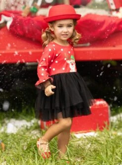 Red Nosed Reindeer Polka Dot Tutu Dress 11 Red Nosed Reindeer Polka Dot Tutu Dress -MEO Kid Clothing Shop FALL12DR26CARRB 18