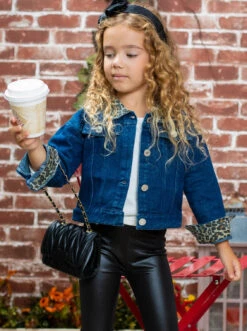 Leopard An A Denim Jacket