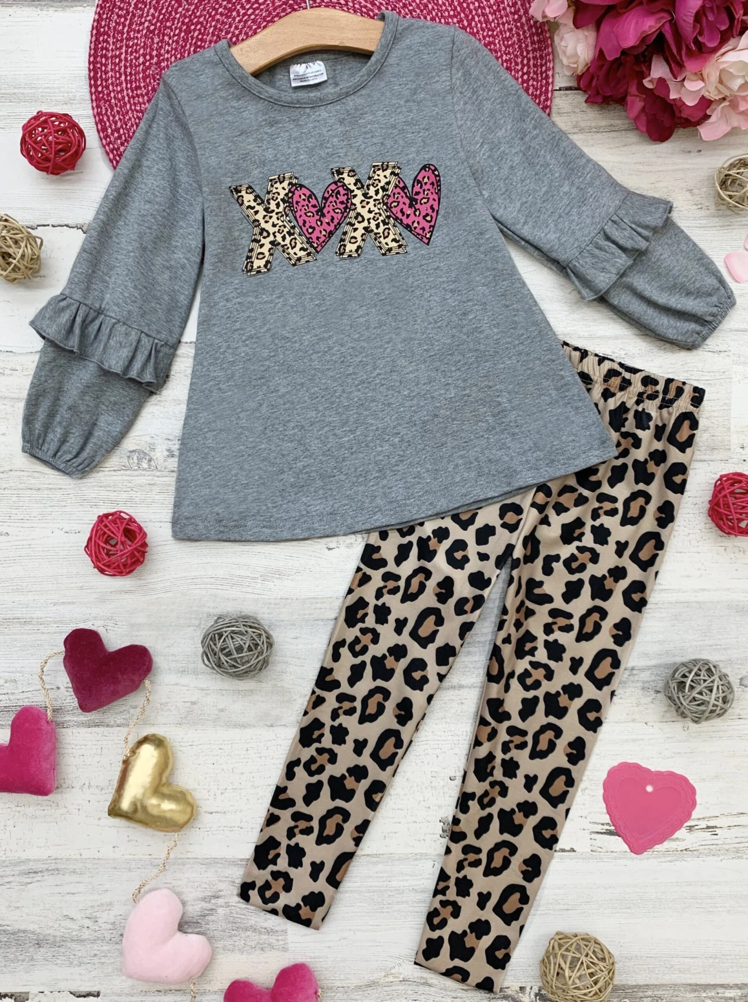 XOXO Leopard Print Legging Set 4 XOXO Leopard Print Legging Set - Image 2
