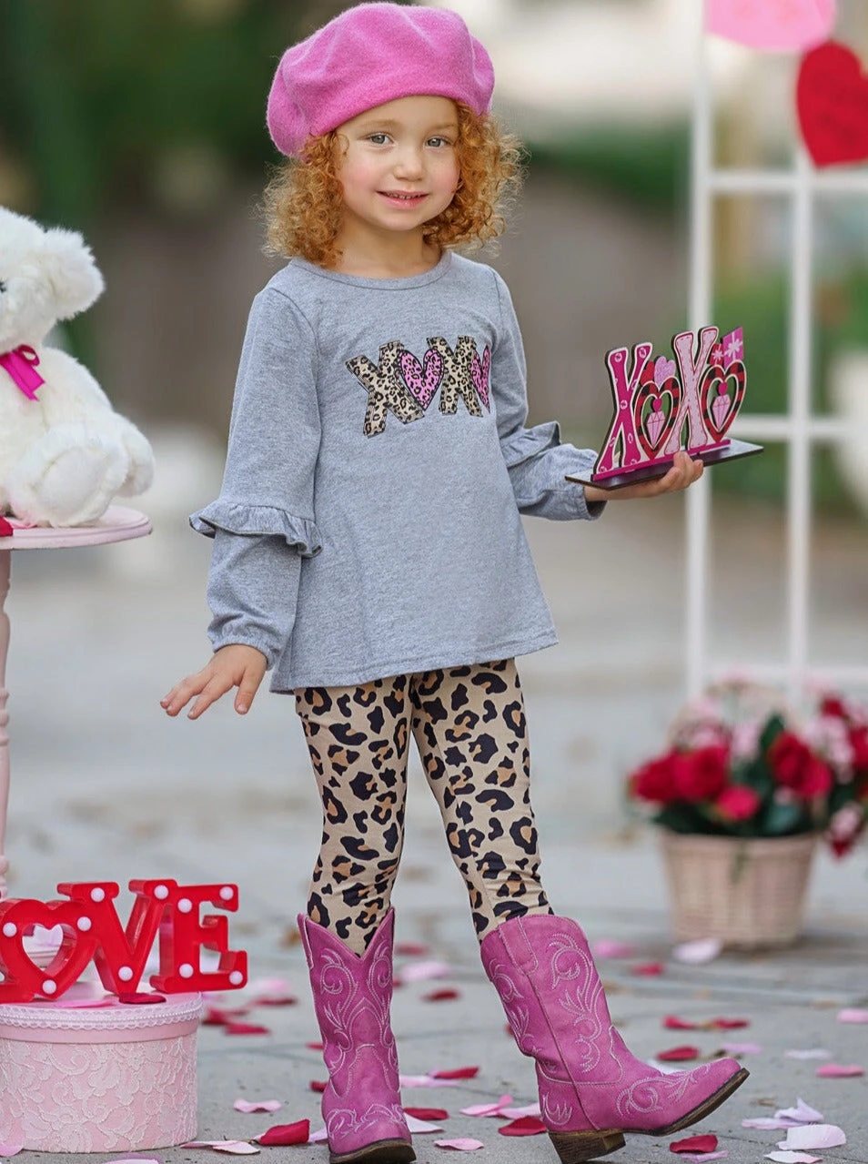 XOXO Leopard Print Legging Set 5 XOXO Leopard Print Legging Set - Image 3