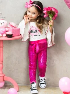Cuter Than Cupid Sequin Legging Set -MEO Kid Clothing Shop FALL12SET104CAGPS 9 1