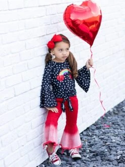 Rainbow Of Love Bell Bottom Denim Set -MEO Kid Clothing Shop FALL12SET109CABDR 7 202716b5 c10f 4d43 b1f9 8667f0e7b166