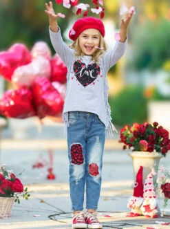 Show Me Love Patched Jeans Set -MEO Kid Clothing Shop FALL12SET120CAGLD 5 de74ca83 d678 4941 aec8 9f1650863b20