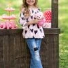 Lovely Hearts Club Sequin Patched Jeans Set -MEO Kid Clothing Shop FALL12SET122CAPBH 1