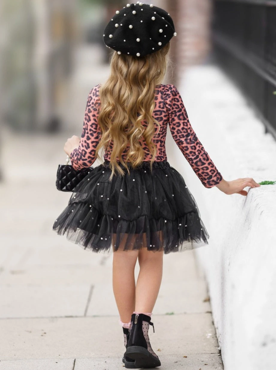 Stay Fierce Leopard Top & Pearled Tutu Skirt Set 7 Stay Fierce Leopard Top & Pearled Tutu Skirt Set - Image 5