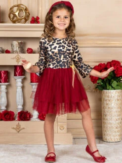 Moves Like Jaguar Long Sleeve Tutu Dress -MEO Kid Clothing Shop FALL91DR29CAAPB 9