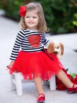 Her Heart Shimmers Tutu Dress 12 Her Heart Shimmers Tutu Dress -MEO Kid Clothing Shop FALL91DR65CABWR 2
