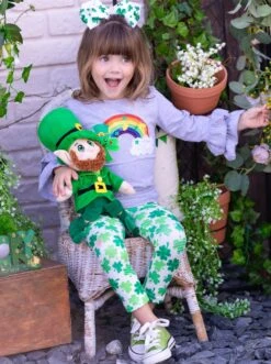 Rainbow's End Clover Legging Set -MEO Kid Clothing Shop FEB20CPSET6GCL 9