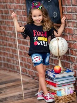 Ready To Rule Patched Denim Short Set