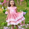 Hop Around Tiered Ruffle Dress -MEO Kid Clothing Shop GEDRC008 DustyPink 6