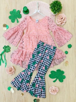 Luck Of The Irish Legging Set -MEO Kid Clothing Shop GPSEC003 Pink