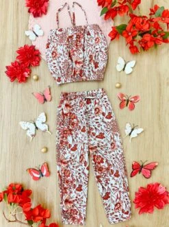 Picked A Good One Drawstring Pants Set -MEO Kid Clothing Shop GSSEB007 Pink 54b30cba 154a 4d83 9b9f 1af3d5092dae