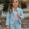 Admired Tweed Matching Blazer & Short Set -MEO Kid Clothing Shop GSSEC086 Multicolor 5