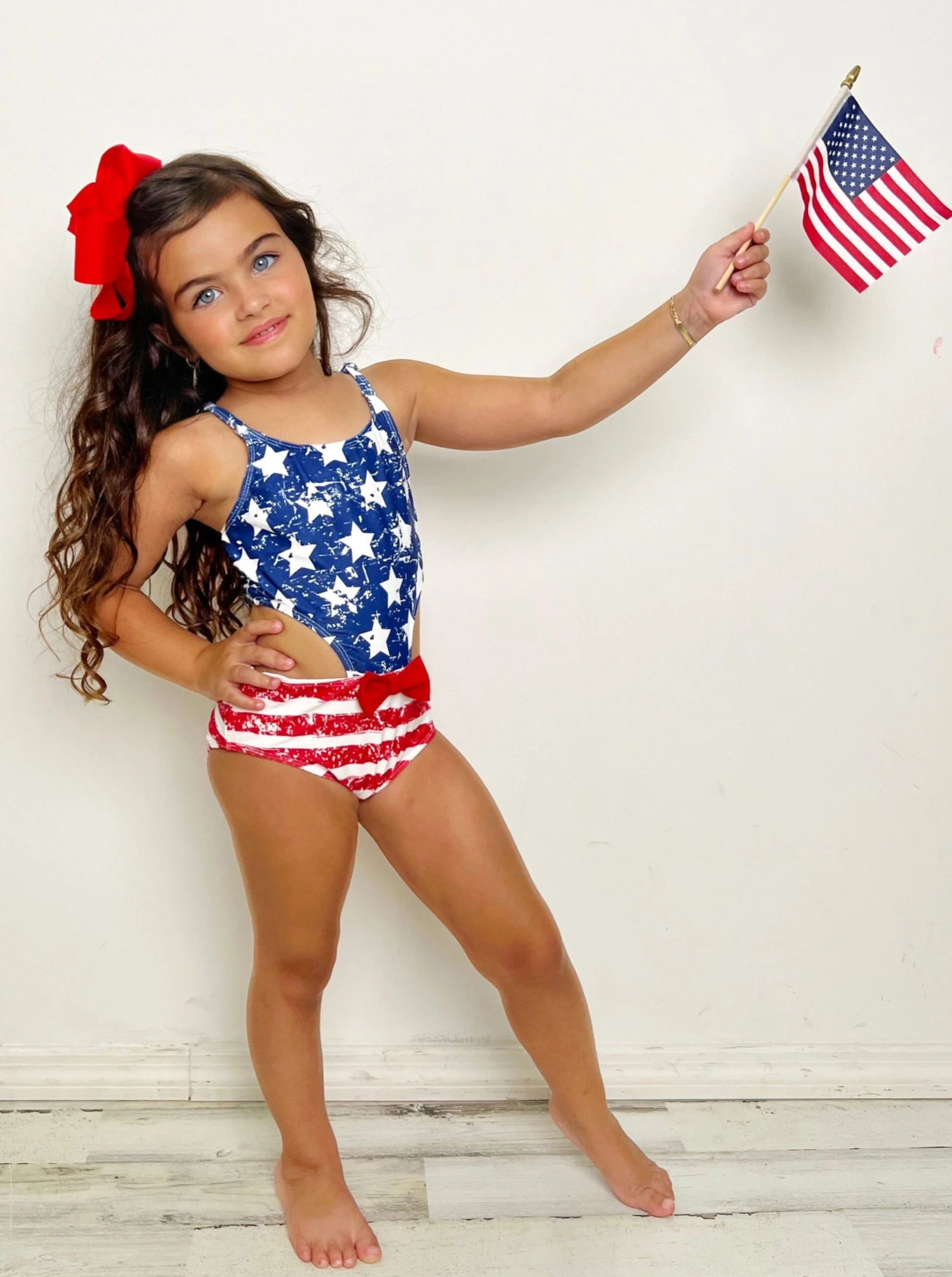 Patriotic Posh One Piece Swimsuit 5 Patriotic Posh One Piece Swimsuit - Image 3