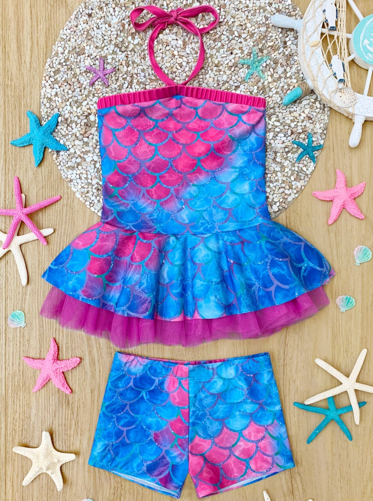 Swim With Mermaids Tulle Two Piece Swimsuit 4 Swim With Mermaids Tulle Two Piece Swimsuit - Image 2