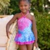 Swim With Mermaids Tulle Two Piece Swimsuit 1 Swim With Mermaids Tulle Two Piece Swimsuit -MEO Kid Clothing Shop GSSWC023 Blue 11
