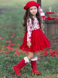 Cute As A Button Swiss Tulle Ruffle Dress 13 Cute As A Button Swiss Tulle Ruffle Dress -MEO Kid Clothing Shop GVDRC014 White 14