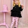 Love Is In The Air Tiered Tunic & Legging Set -MEO Kid Clothing Shop GVSEC016 Black 4 editedwebsitesized