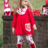 Cute As A Button Tunic, Scarf, & Legging Set