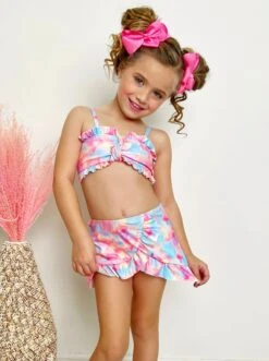 Girls Just Wanna Have Sun Three Piece Swimsuit