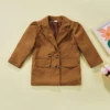I Mean Business Brown Blazer Jacket -MEO Kid Clothing Shop IMeanBusinessBrownBlazerJacket