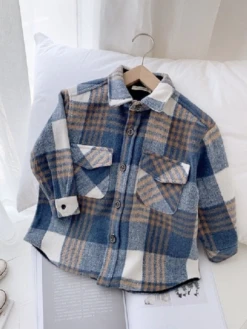 Let's Have Fun Lightweight Plaid Jacket -MEO Kid Clothing Shop Let sHaveFunLightweightPlaidJacket 2