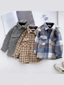 Let's Have Fun Lightweight Plaid Jacket -MEO Kid Clothing Shop Let sHaveFunLightweightPlaidJacket 4