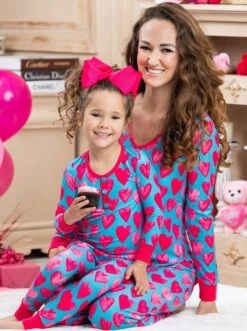 Mommy & Me Hearts A Plenty Pajama Set -MEO Kid Clothing Shop NOV12CPPAJ1TPH 5