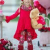 Sweetest Treat Tunic, Scarf & Legging Set -MEO Kid Clothing Shop NOV12CPSET2RCS 1