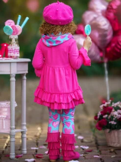 Precious Hearts Tunic, Scarf & Legging Set -MEO Kid Clothing Shop NOV12CPSET4PTH 3