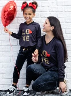 Mommy & Me Leopard Love Jogger Set