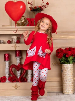 Melt My Heart Legging Set -MEO Kid Clothing Shop NOV81CPSET7RG 5