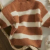 Preppy Preschooler Striped Knit Sweater -MEO Kid Clothing Shop PreppyPreschoolerStripedKnitSweater