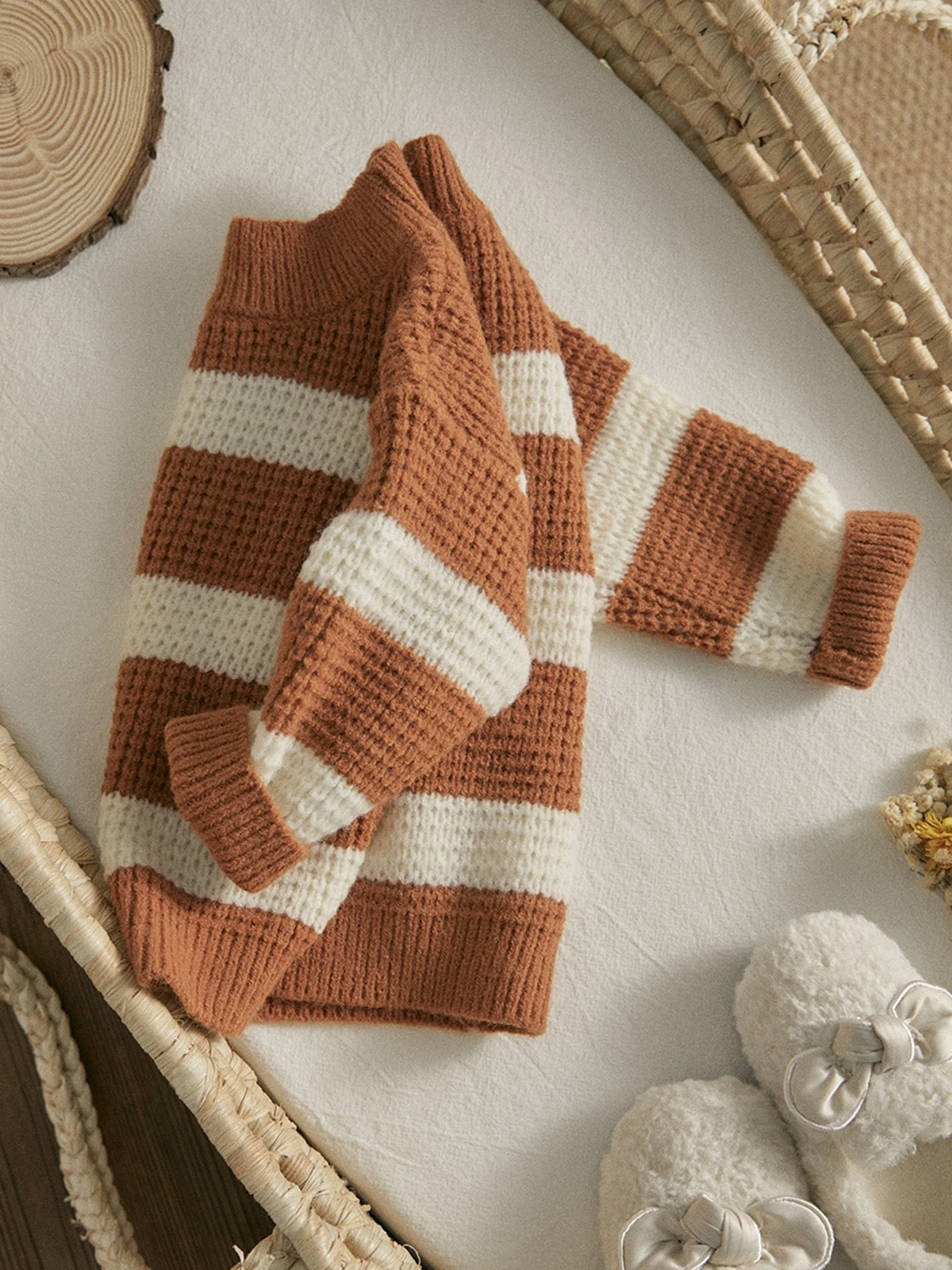 Preppy Preschooler Striped Knit Sweater 4 Preppy Preschooler Striped Knit Sweater - Image 3