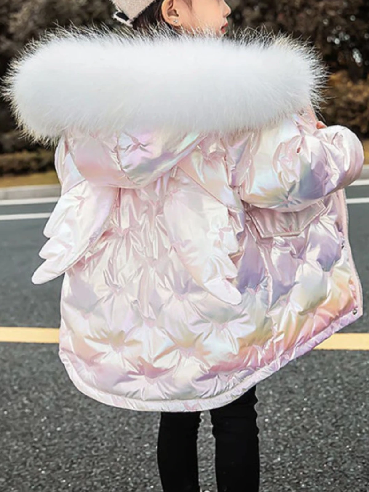 Playful Angel Winged Puffer Jacket 7 Playful Angel Winged Puffer Jacket - Image 5
