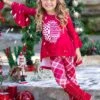 Christmas Spirit Hi-Lo Tunic & Plaid Legging Set 1 Christmas Spirit Hi-Lo Tunic & Plaid Legging Set -MEO Kid Clothing Shop SEPT12CPSET2PSP 3
