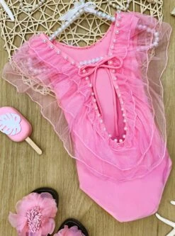 Sand & Pearls One Piece Swimsuit 20 Sand & Pearls One Piece Swimsuit -MEO Kid Clothing Shop SP12SWIM27P 1