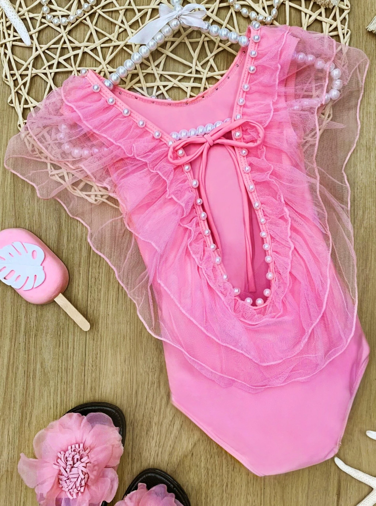 Sand & Pearls One Piece Swimsuit 8 Sand & Pearls One Piece Swimsuit - Image 6