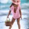 Sand & Pearls One Piece Swimsuit 1 Sand & Pearls One Piece Swimsuit -MEO Kid Clothing Shop SP12SWIM27P 13
