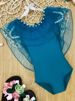 Sand & Pearls One Piece Swimsuit 21 Sand & Pearls One Piece Swimsuit -MEO Kid Clothing Shop SP12SWIM27T