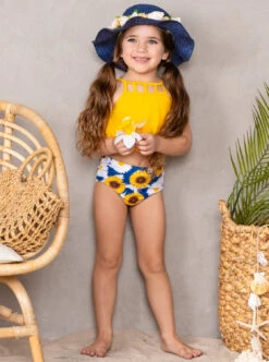 Sunny Sunflower Tankini Two Piece Swimsuits -MEO Kid Clothing Shop SP12SWIM67YS 19
