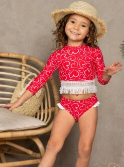 Weekend Getaway Rash Guard Two Piece Swimsuit -MEO Kid Clothing Shop SP20SWIM5RVH 11