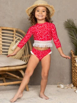 Weekend Getaway Rash Guard Two Piece Swimsuit -MEO Kid Clothing Shop SP20SWIM5RVH 12