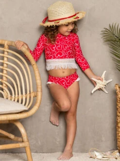 Weekend Getaway Rash Guard Two Piece Swimsuit -MEO Kid Clothing Shop SP20SWIM5RVH 3